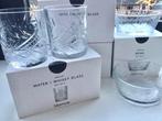 6 Glazen whisky/water en 2 serveerschaaltjes, Nieuw, Neuf, Verre ou Verres, Verre, Enlèvement