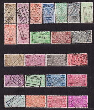 België Spoorwegzegels 1941 TR236-TR259 gestempeld beschikbaar voor biedingen