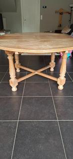 Eettafel hout, Huis en Inrichting, Ophalen, Gebruikt, 100 tot 150 cm, Rustiek