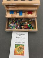 Houten speldoos, Hobby en Vrije tijd, Gezelschapsspellen | Overige, Een of twee spelers, Ophalen, Gebruikt