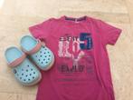 Crocs 30 31 iceblue et t-shirt assorti / zelfde kleur 6-7j, Crocs, Meisje, Schoenen, Ophalen of Verzenden