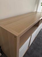 TV Stand with Storage Boxes, Huis en Inrichting, Kasten |Televisiemeubels, Ophalen, 100 tot 150 cm, Zo goed als nieuw, Wood