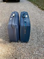 2 valiezen Samsonite, Hard kunststof, Zo goed als nieuw, 55 cm of meer, Wieltjes