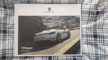 Catalogue Porsche 718 boxster spyder