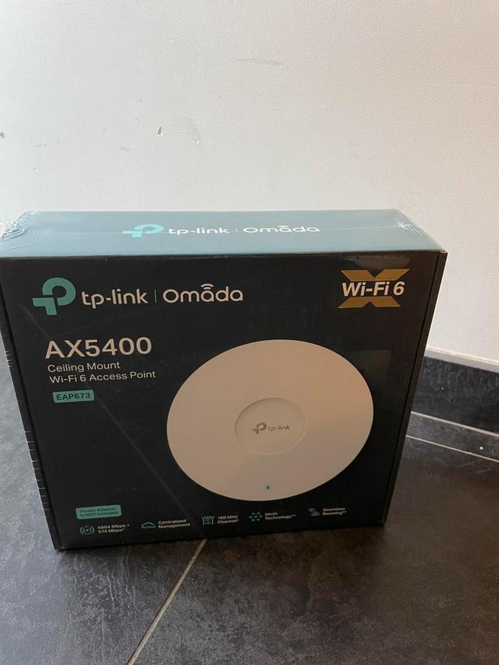 TP-Link Omada EAP673 AX5400 Wi-Fi 6 Access Point, Computers en Software, Accesspoints, Nieuw, Ophalen