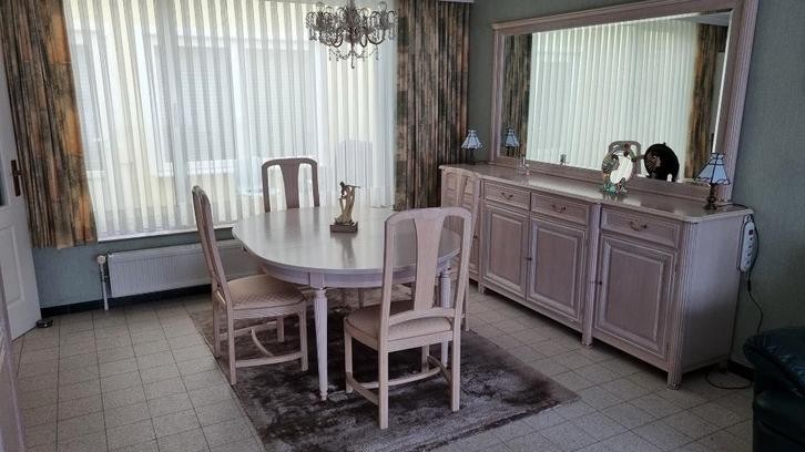 Eiken eetkamer, Huis en Inrichting, Complete eetkamers, Gebruikt, 4 tot 6 stoelen, Ophalen