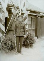 2 negatieve glasplaten van Japanse soldaten „hinomaru”, Foto of Poster, Ophalen of Verzenden, Landmacht