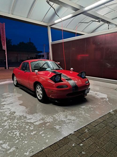 Mazda mx5 NA 1990, Auto's, Mazda, Particulier, MX-5, Benzine, Cabriolet, 2 deurs, Handgeschakeld, Rood, Zwart, Stof, Achterwielaandrijving