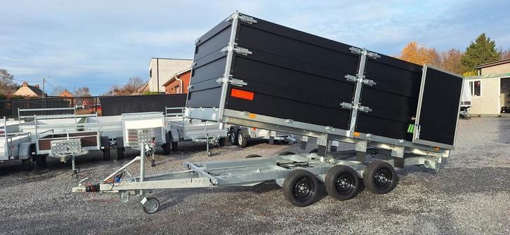 NIEUW! JCS 3-ZIJDIGE KIPPERS 400X200 3500KG, Auto diversen, Aanhangers en Bagagewagens, Nieuw, Ophalen