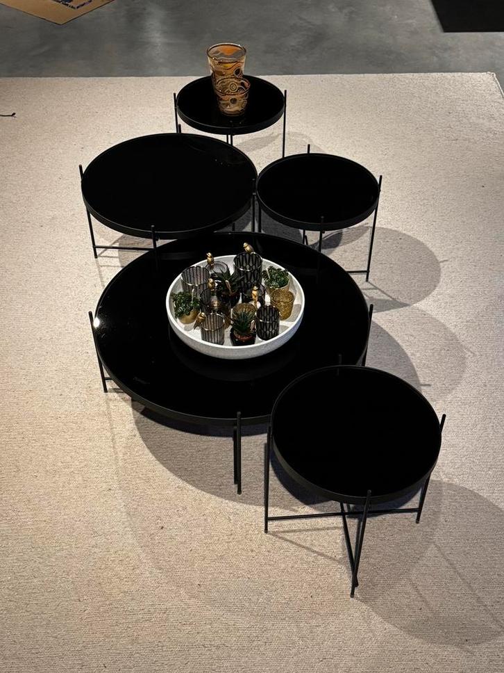 ZUIVER - Cupid bijzettafel - set van 5, Maison & Meubles, Tables | Tables d'appoint, Comme neuf, Enlèvement