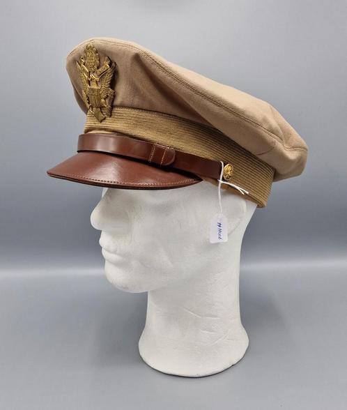 US WWII Officer's Summer Crusher Visor Cap, Army Airforce, Verzamelen, Militaria | Tweede Wereldoorlog, Luchtmacht, Helm of Baret