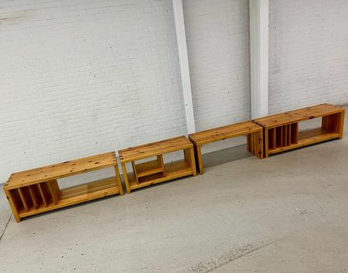 4 x vintage Aksel Kjersgaard pine wood storage benches, Huis en Inrichting, Kasten | Boekenkasten, Grenenhout, Verzenden