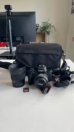 CANON EOS M50 Mark II + Sigma 56mm F1.4 DC. + Hasma statief, Ophalen, Zo goed als nieuw, Canon