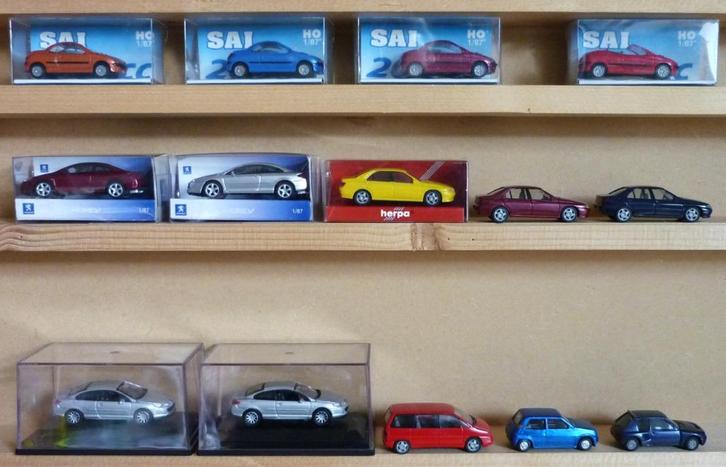 Miniatuurauto's PEUGEOT  1/87  HO  vaste prijs, Hobby en Vrije tijd, Modeltreinen | H0, Zo goed als nieuw, Overige typen, Overige merken