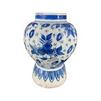 Vase en faïence de Delft bleu et blanc