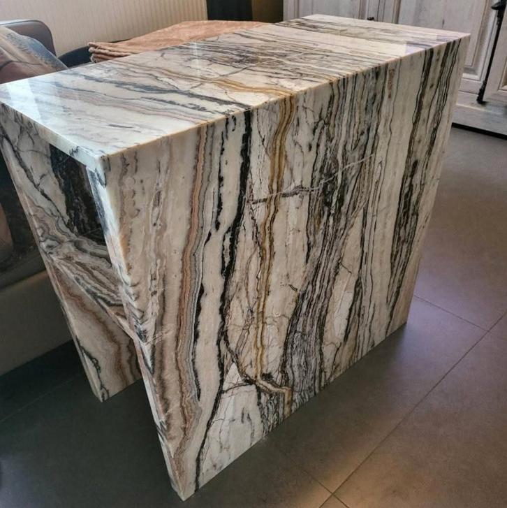 Volle Marmere salontafel, Maison & Meubles, Tables | Tables de salon, Neuf, 50 à 75 cm, Moins de 50 cm, 50 à 100 cm, Rectangulaire