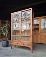Antieke vitrinekast | Servieskast | Museumkast #2530, Antiek en Kunst, Antiek | Meubels | Kasten, Ophalen of Verzenden