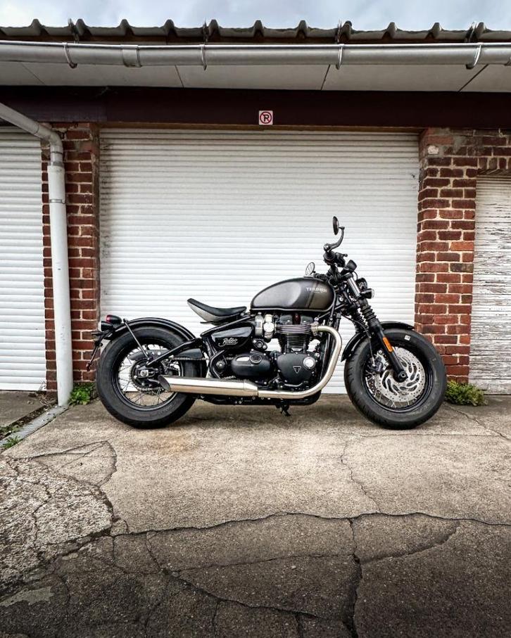 Triumph Bonneville Bobber, Motoren, Motoren | Triumph, Bedrijf, Chopper, meer dan 35 kW, 2 cilinders, Motorrijbewijs A, ABS, LED Verlichting