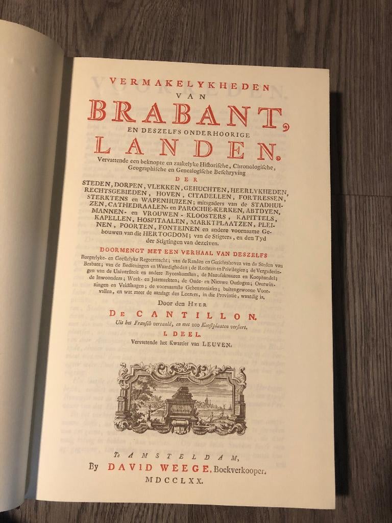 boek vermakelijkheden van brabant, Ophalen of Verzenden