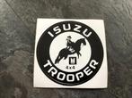 Sticker Isuzu Trooper 4 x 4 - paard, Auto diversen, Autostickers, Ophalen of Verzenden