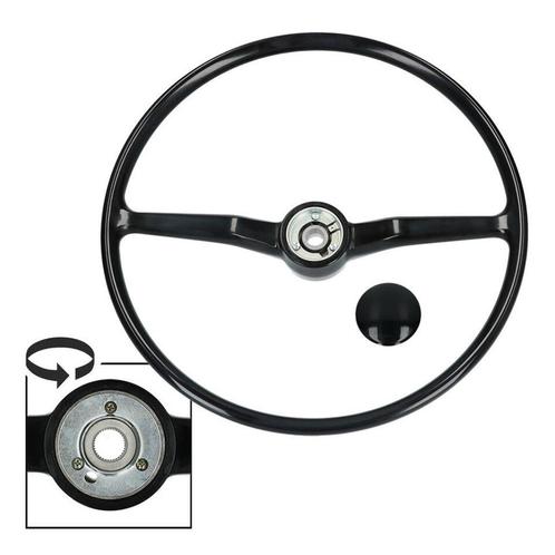 VW Stuurwiel 1968 - 1973 Zwart Erker T2A T2ab T2B 211415651D, Auto diversen, Auto-accessoires, Nieuw, Ophalen of Verzenden