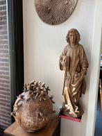 Prachtig sculptuur van heilige Stefanus, Antiek en Kunst, Antiek | Religieuze voorwerpen, Ophalen of Verzenden