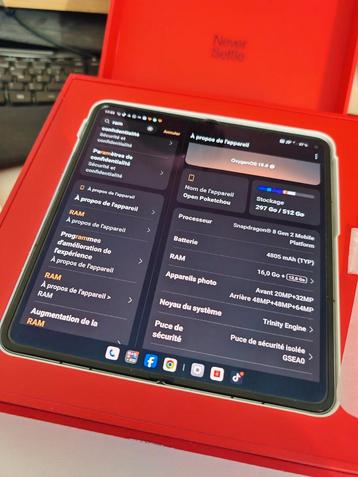OnePlus Open, Enlèvement ou Envoi, Comme neuf