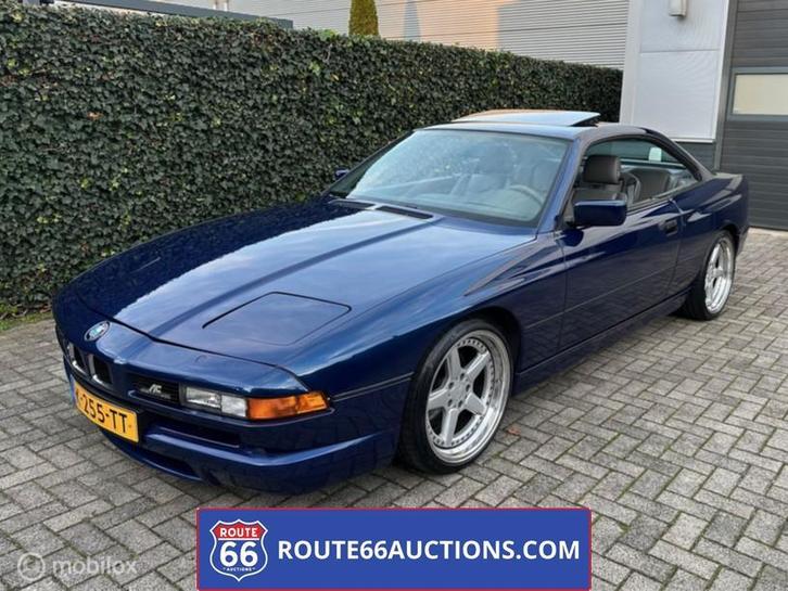 BMW 850i | 1990 | Route 66 Auctions, Auto's, Oldtimers, Bedrijf, Te koop, BMW, Benzine, Overige carrosserie, Handgeschakeld, Zwart