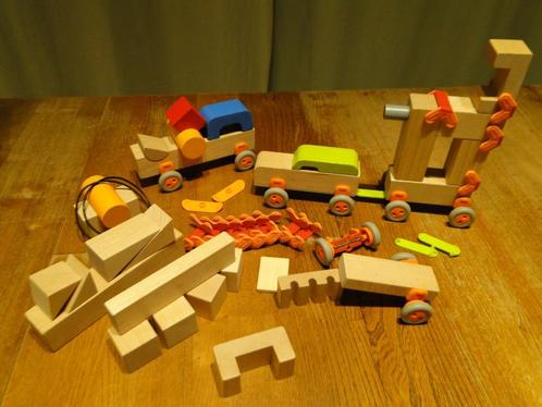HABA speelset techniek voertuigen, Kinderen en Baby's, Speelgoed | Houten speelgoed, Gebruikt, Overige typen, Ophalen of Verzenden