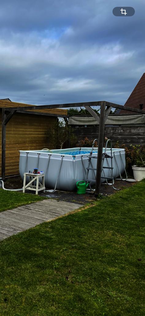 Zwembad, Tuin en Terras, Zwembaden, Zo goed als nieuw, Opzetzwembad, 80 tot 120 cm, 400 cm of meer, 200 tot 300 cm, Rechthoekig