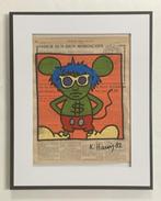 Keith Haring : dessin grand format sur papier journal, Enlèvement ou Envoi