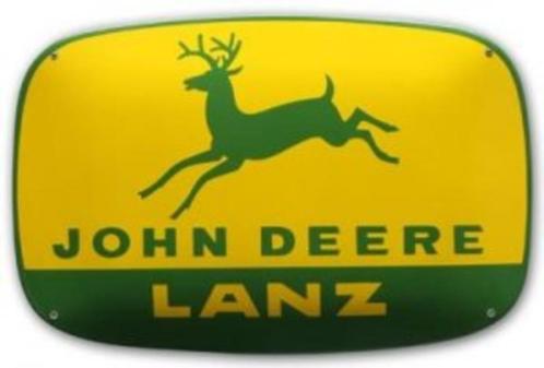 John Deere lanze emaillen reclame bord en veel andere borden, Collections, Marques & Objets publicitaires, Comme neuf, Panneau publicitaire