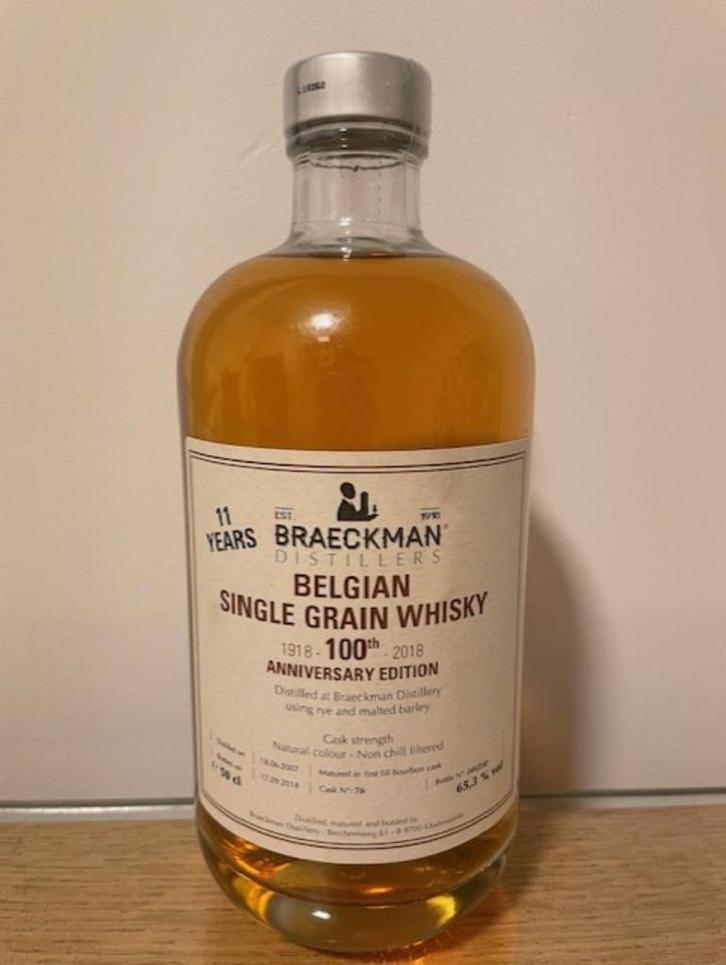 Braeckman whisky, Verzamelen, Wijnen, Vol, Ophalen of Verzenden