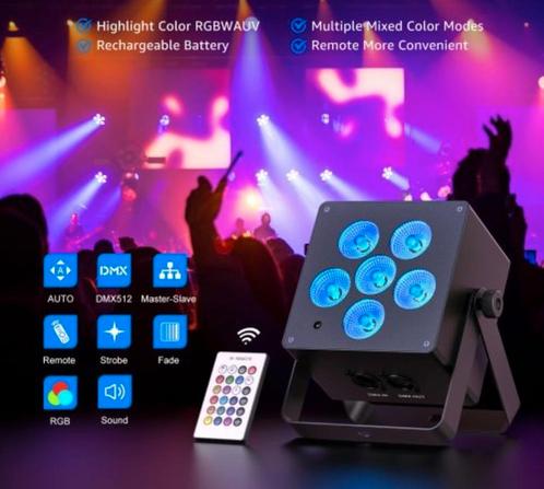 Led par 70 watt met batterij, Muziek en Instrumenten, Licht en Laser, Nieuw, Kleur, Ophalen of Verzenden