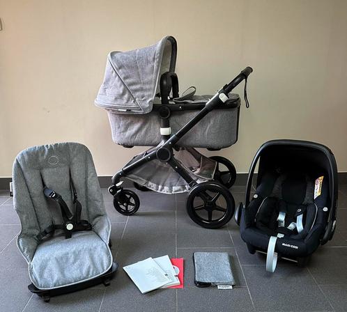 Bugaboo Fox Grey Melange 3 in 1 - COMPLEET, Kinderen en Baby's, Buggy's, Ophalen