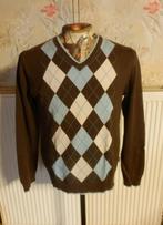 (21)- pull homme T.M brun bleu - mexx -, Mexx, Bruin, Maat 48/50 (M), Ophalen of Verzenden