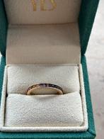 Goude ring 585 met diamanten en certificaat, Bijoux, Sacs & Beauté, Bagues, Comme neuf, Or, Femme, Plus petit que 17