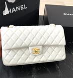 Chanel classic flap tas (wit), Handtassen en Accessoires, Tassen | Damestassen, Ophalen of Verzenden, Nieuw, Wit, Schoudertasje