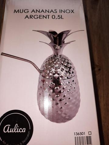 cocktailglas in INOX ananas nieuw beschikbaar voor biedingen