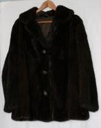 Nerts bontjas - L - echte pels - bijna nieuw, Ophalen of Verzenden, Zo goed als nieuw, Maat 42/44 (L), Bruin