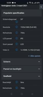 Nieuwe Samsung 24" F24T350fth monitor, Ophalen, Nieuw, Full HD, Samsung