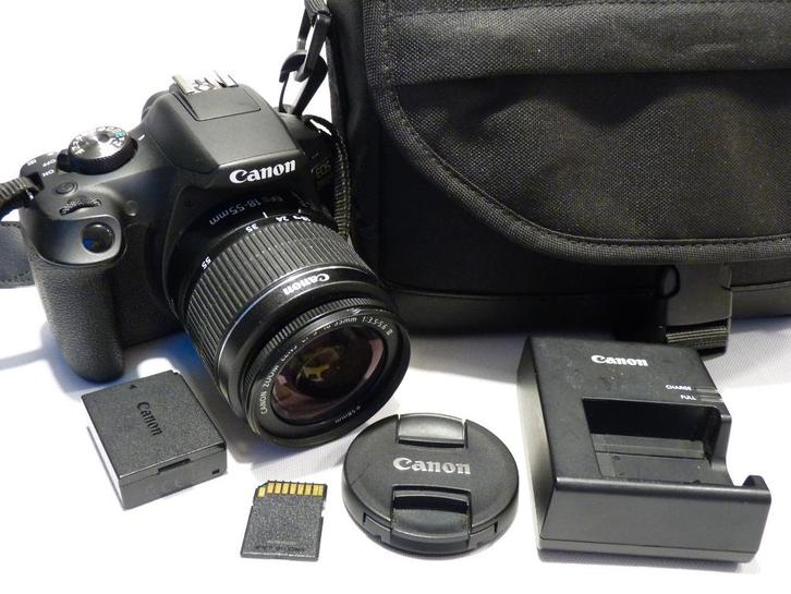 Canon EOS 2000D, Canon 18-55 mm, chargeur, MINT, Wi-Fi, TV, Hi-fi & Vidéo, Caméscopes numériques, Comme neuf, Caméra, Canon, Moins de 8x