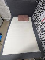 Boxspring met extra dikke matras (20 cm) – goede staat, Ophalen, Gebruikt, 140 cm, Twijfelaar