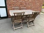 Houten Tuinset tafel en stoelen, Ophalen, Tuinset