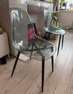 4x doorzichtige stoelen met rode hoes extra, Enlèvement, Comme neuf