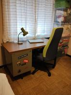 Stevige bureau met ladeblok, Huis en Inrichting, Ophalen, Gebruikt, Bureau
