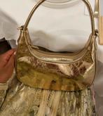 Lancaster gouden leren handtas, Ophalen of Verzenden, Zo goed als nieuw