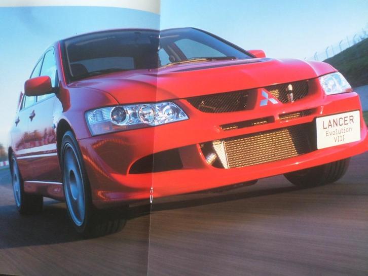 Mitsubishi Lancer Evolution VIII Brochure - FRANS, Boeken, Auto's | Folders en Tijdschriften, Mitsubishi, Ophalen of Verzenden