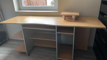 Bureau modulable en 3 parties  Hauteur 77 cm-Profondeur 50 c