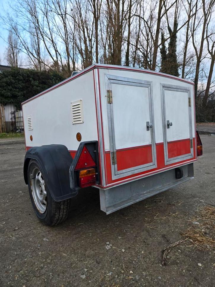 3 vaks hondenaanhanger/remork, Animaux & Accessoires, Boîtes de transport, Utilisé, Enlèvement